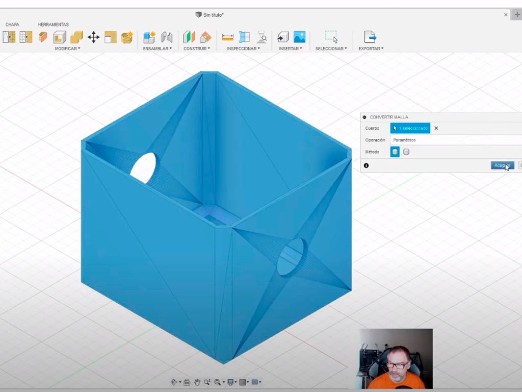 como convertir stl a sólido en Fusion360