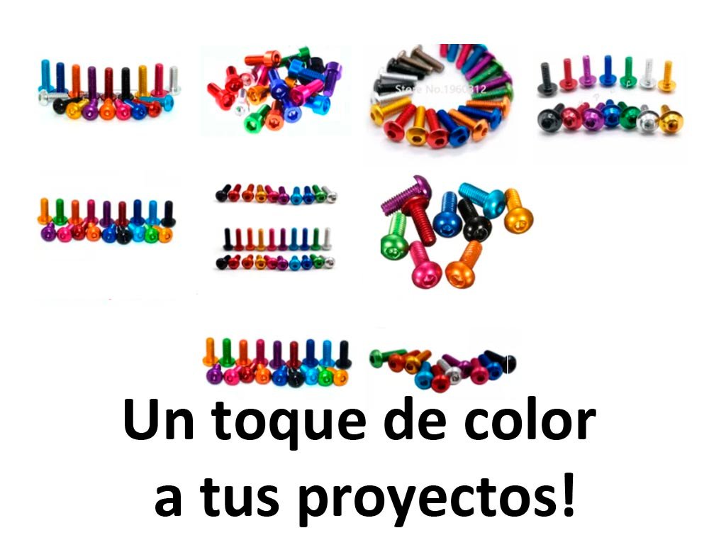 Tornillería de colores para tus proyectos