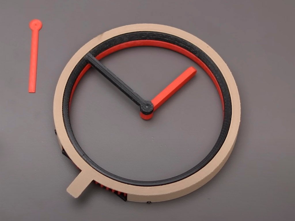 Reloj impreso en 3d combinado con imanes