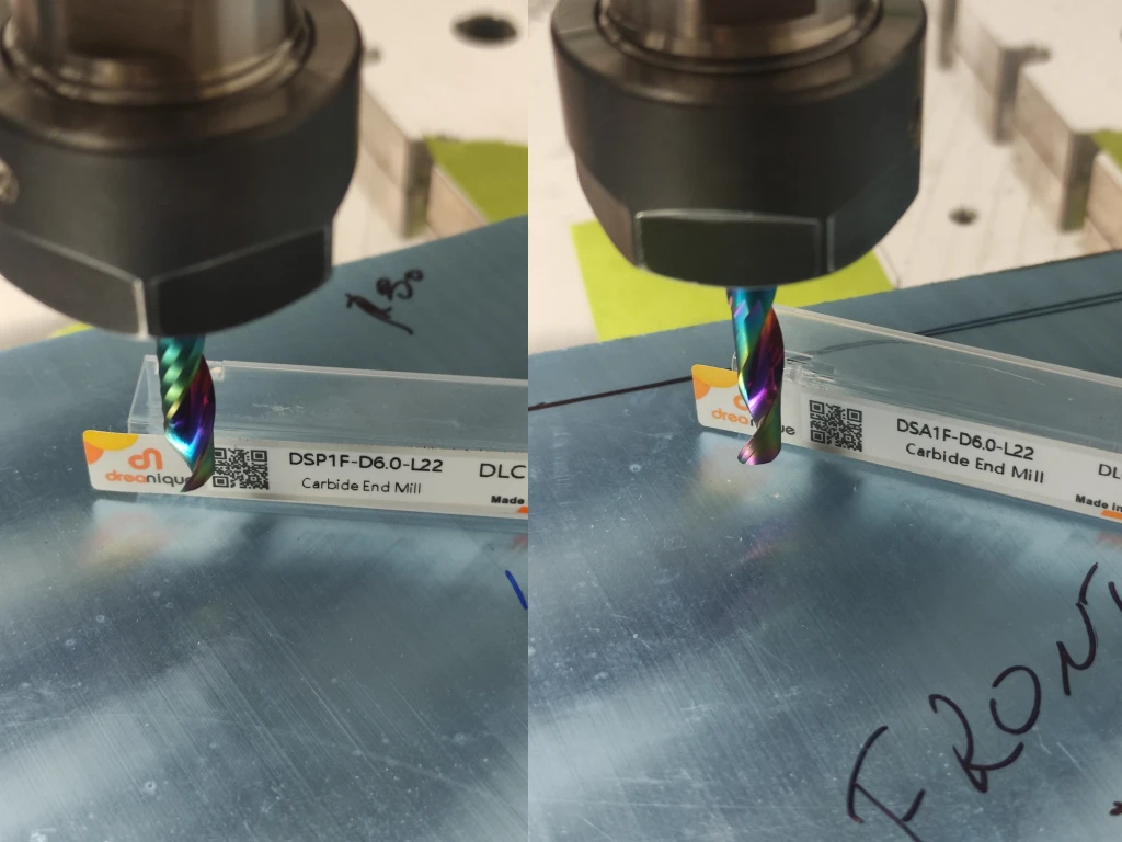 Comparativa de fresas 1L D6 DLC de Dreanique